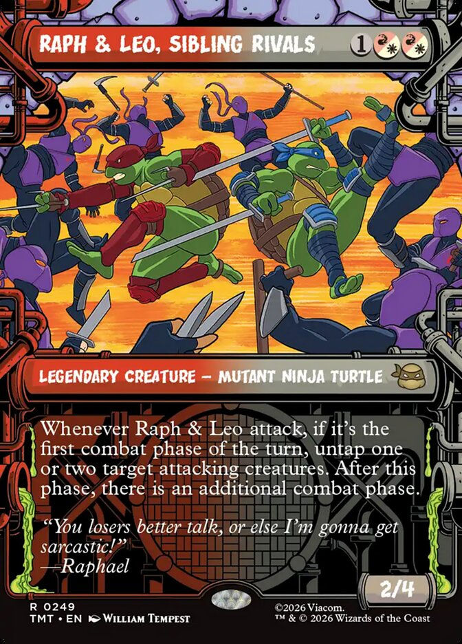 Raph & Leo, Sibling Rivals (TMT) (249) / Borderless / Showcase