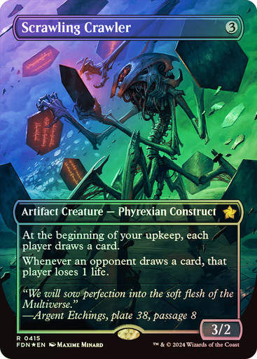 Scrawling Crawler (FDN) (415) / Mana Foil / Borderless