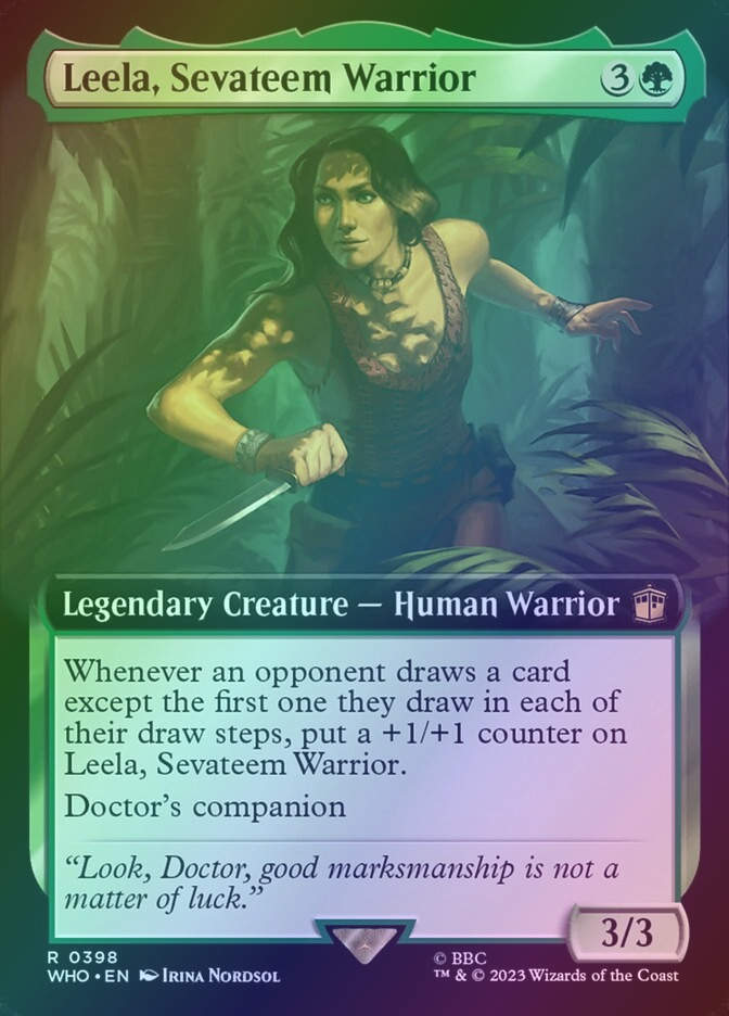 Leela, Sevateem Warrior (WHO) (398) / Extended Art / Foil