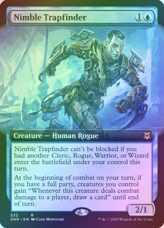 Nimble Trapfinder (ZNR) (332) / Extended Art / Foil