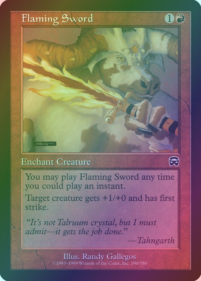 Flaming Sword (MMQ) (190) / Foil