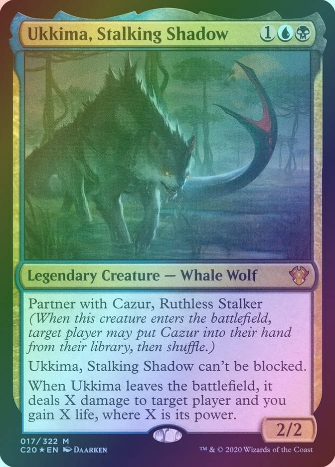 Ukkima, Stalking Shadow (C20) (17) / Foil