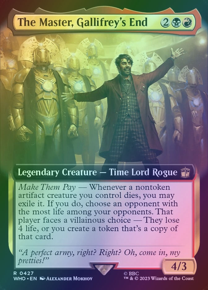 The Master, Gallifrey's End (WHO) (427) / Extended Art / Foil
