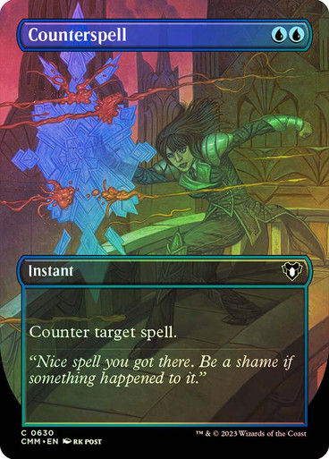 Counterspell (cmm) / Borderless / Foil