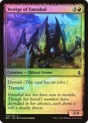 Vestige of Emrakul (BFZ) (136) / Foil