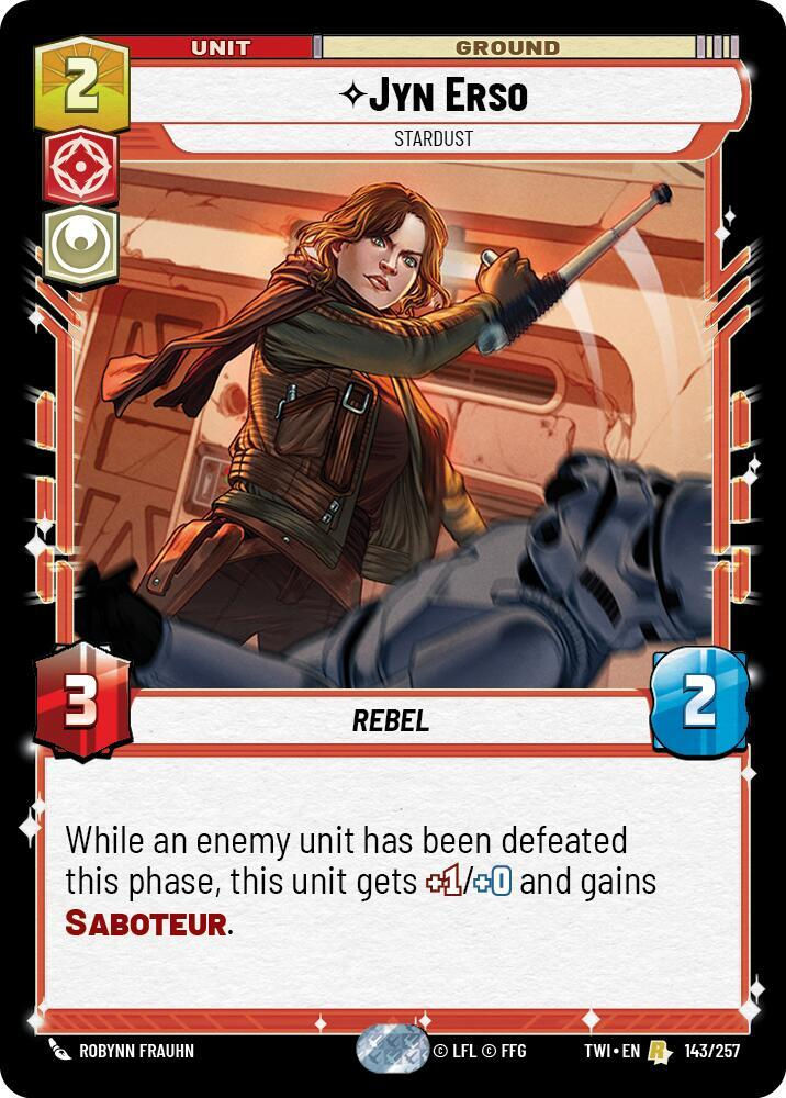 Jyn Erso - Stardust (TWI) (143/257) / Foil