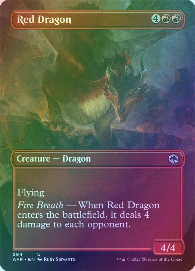 Red Dragon (AFR) (294) / Borderless / Foil