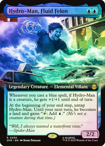 Hydro-Man, Fluid Felon (SPM) (250) / Extended Art / Foil