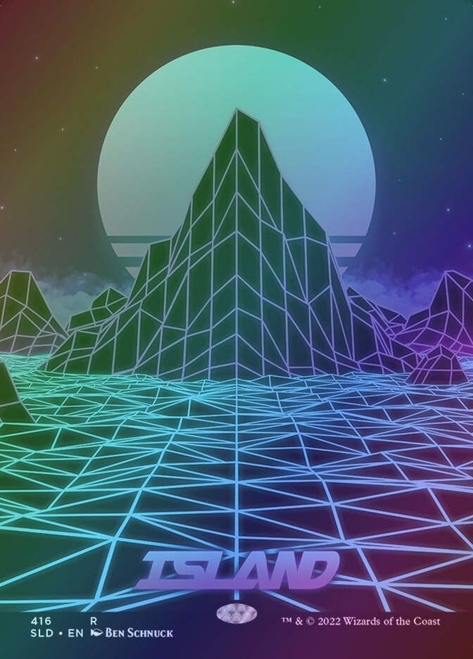 Island (SLD) (416) / Borderless / Foil