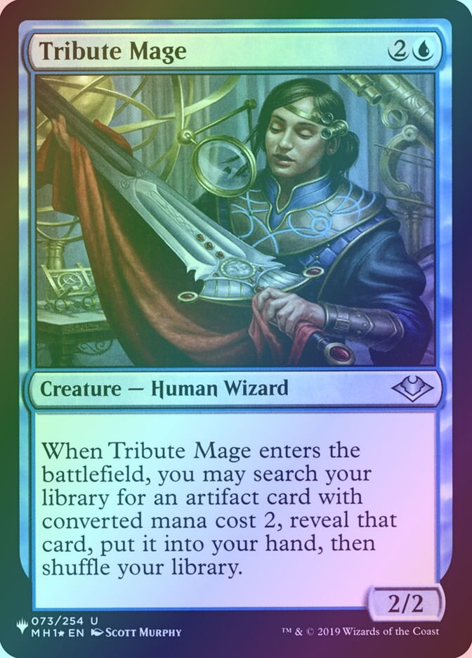 Tribute Mage (PLST) (MH1-73) / Foil