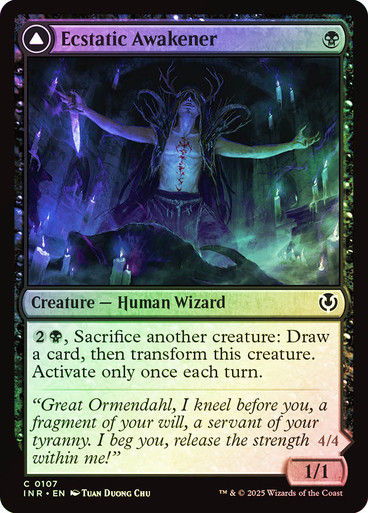 Ecstatic Awakener // Awoken Demon (INR) (107) / Foil — cara 1 de 2