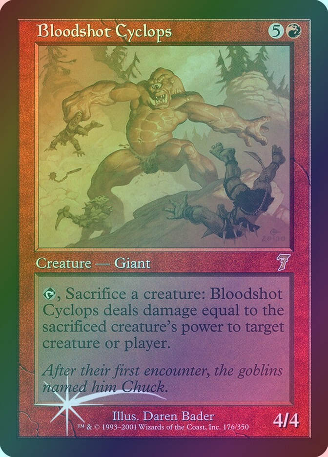 Bloodshot Cyclops (7ED) (176★) / Foil