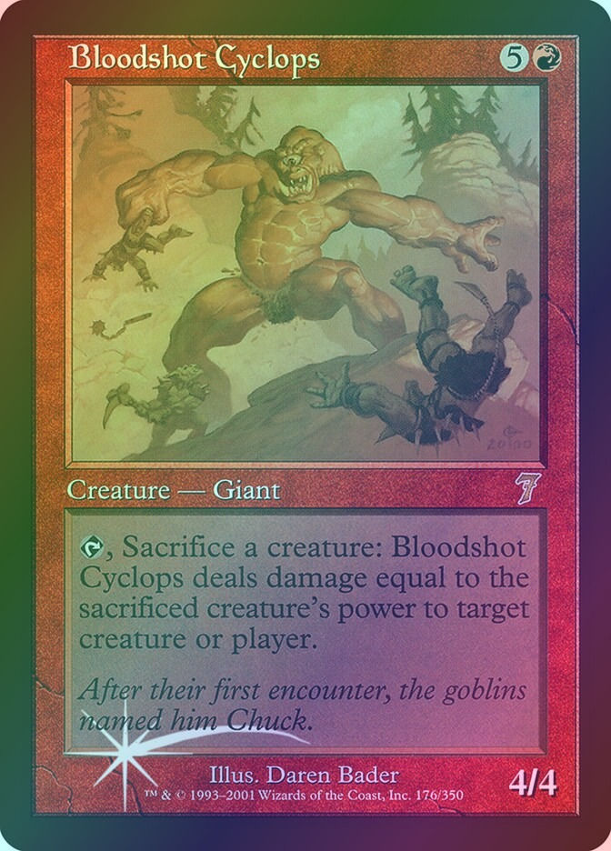 Bloodshot Cyclops (7ED) (176★) / Foil
