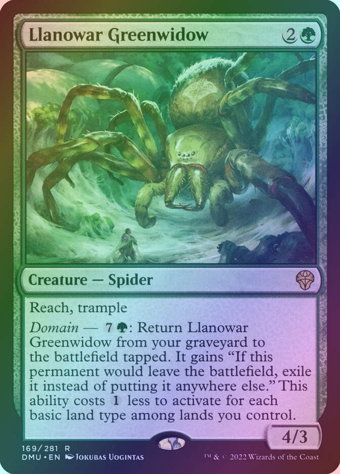 Llanowar Greenwidow (DMU) (169) / Foil