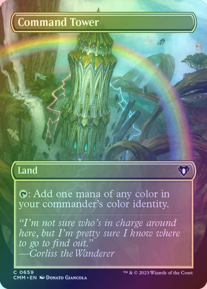 Command Tower (CMM) (659) / Borderless / Foil
