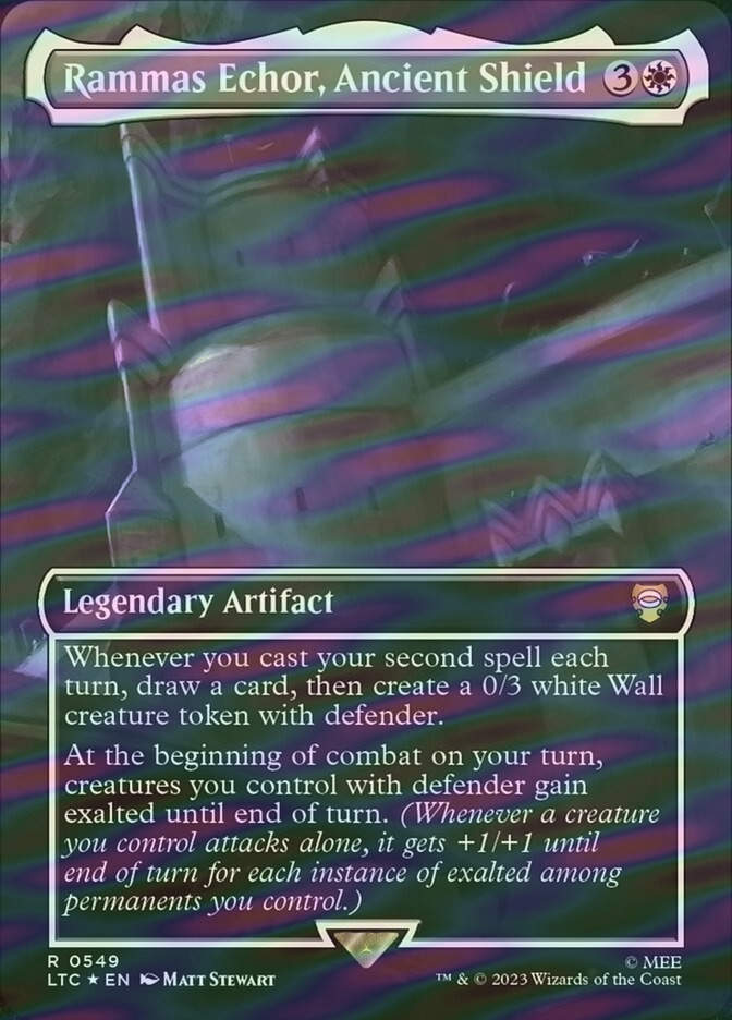 Rammas Echor, Ancient Shield (LTC) (549) / Borderless / Surge Foil