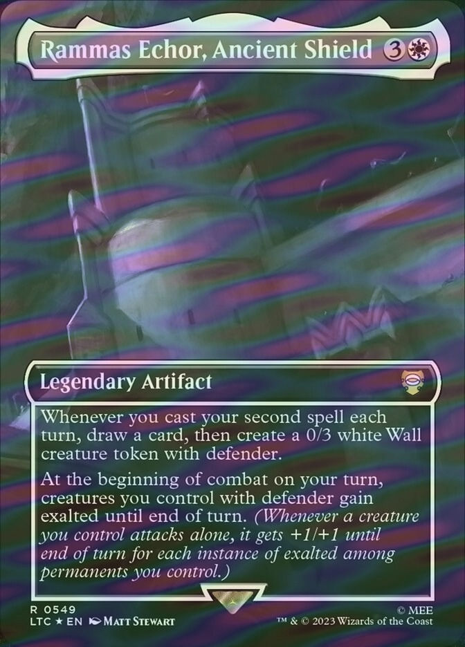 Rammas Echor, Ancient Shield (LTC) (549) / Borderless / Surge Foil