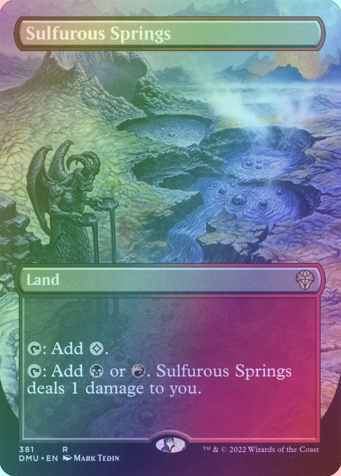 Sulfurous Springs (DMU) (381) / Borderless / Foil