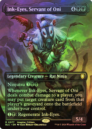 Ink-Eyes, Servant of Oni (blc) (77) / Borderless Foil