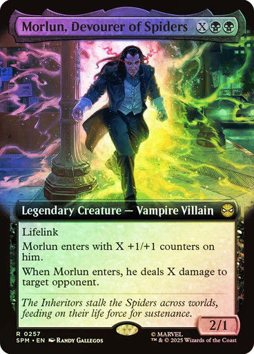 Morlun, Devourer of Spiders (SPM) (257) / Extended Art / Foil
