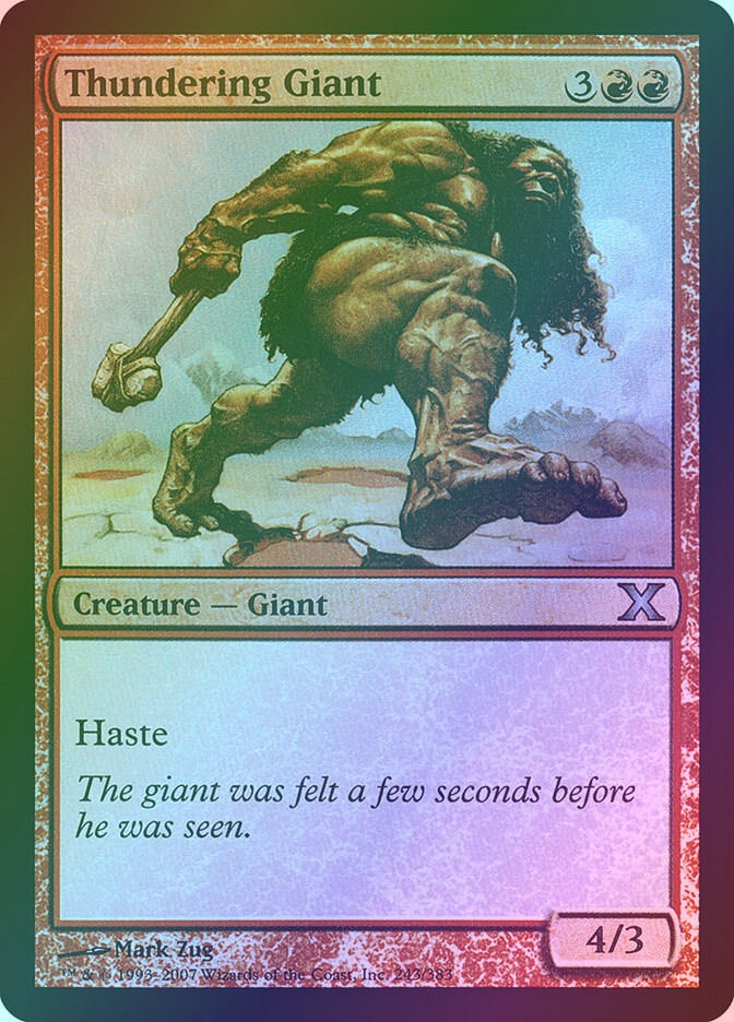 Thundering Giant (10E) (243★) / Foil