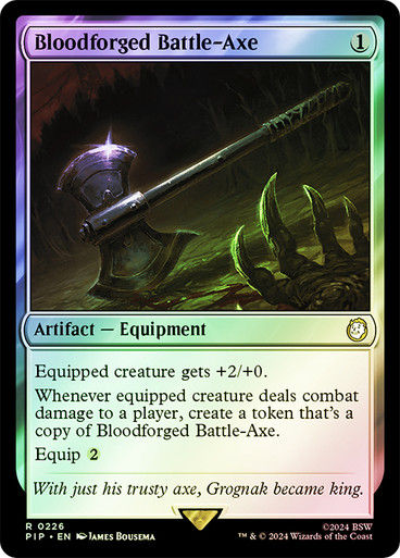 Bloodforged Battle-Axe (pip) (226) / Foil