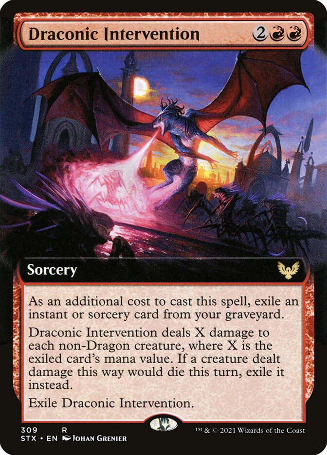 Draconic Intervention (STX) (309) / Extended Art