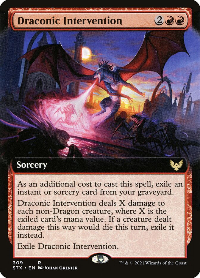 Draconic Intervention (STX) (309) / Extended Art