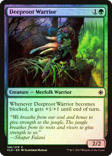 Deeproot Warrior (XLN) (186) / Foil