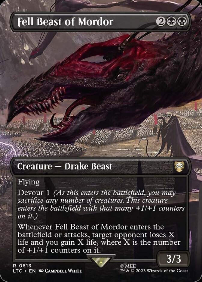 Fell Beast of Mordor (LTC) (513) / Borderless
