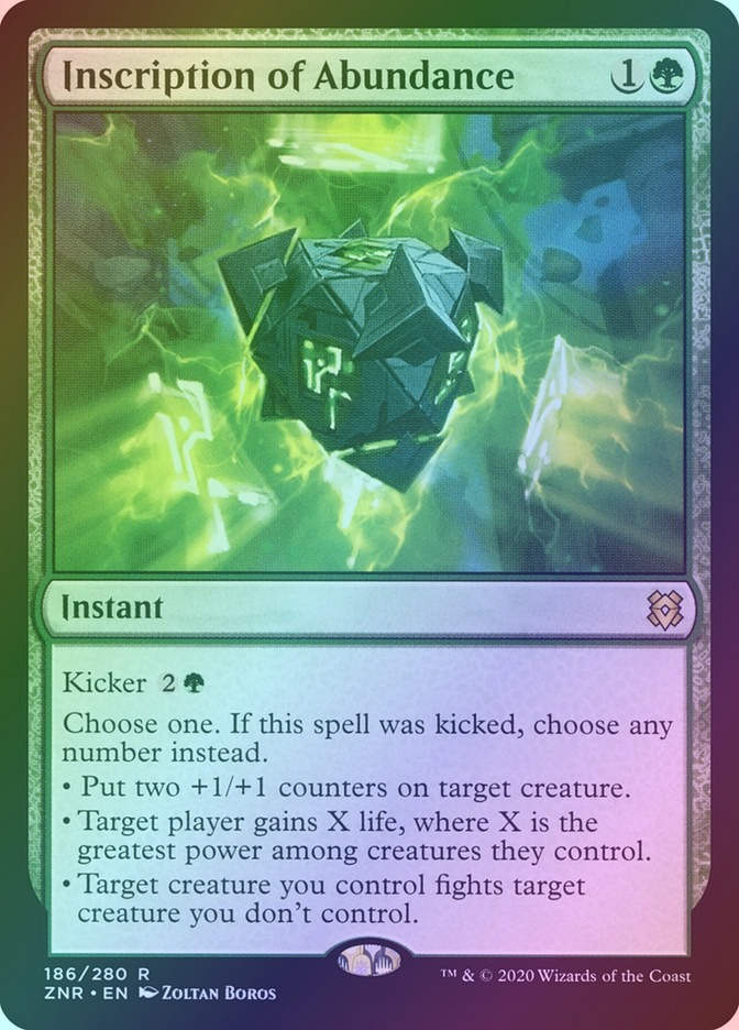 Inscription of Abundance (ZNR) (186) / Foil