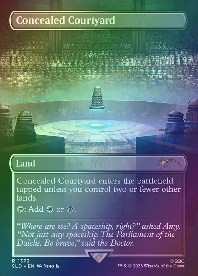 Concealed Courtyard (SLD) (1372) / Borderless / Foil