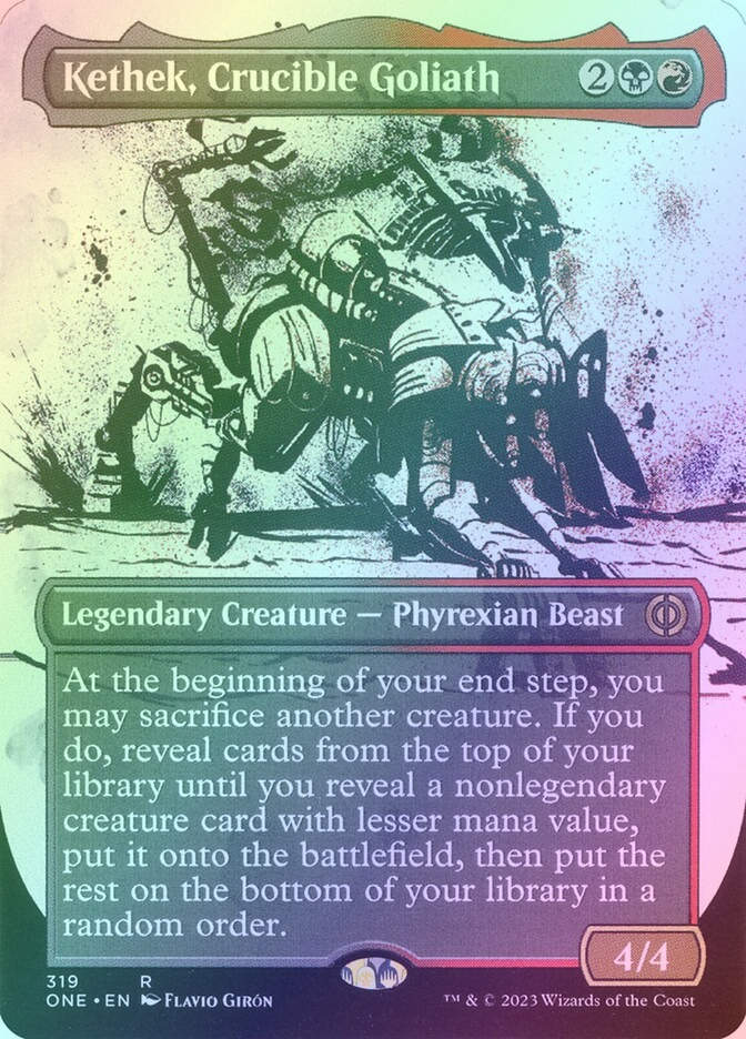 Kethek, Crucible Goliath (ONE) (319) / Borderless / Showcase / Foil