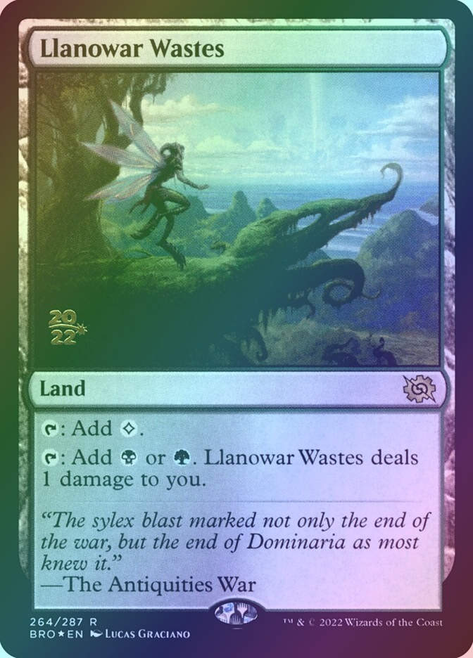 Llanowar Wastes (PBRO) (264s) / Foil