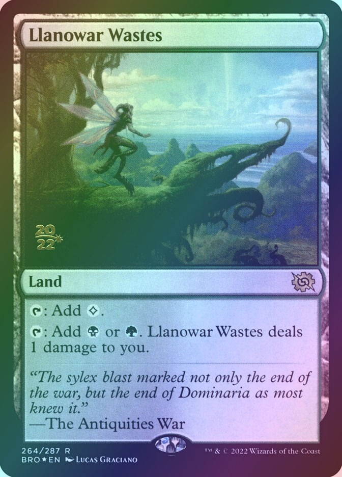 Llanowar Wastes (PBRO) (264s) / Foil