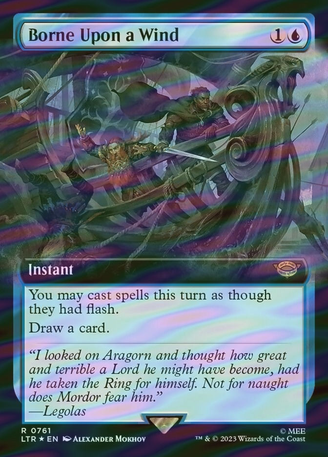 Borne Upon a Wind (LTR) (761) / Extended Art / Surge Foil