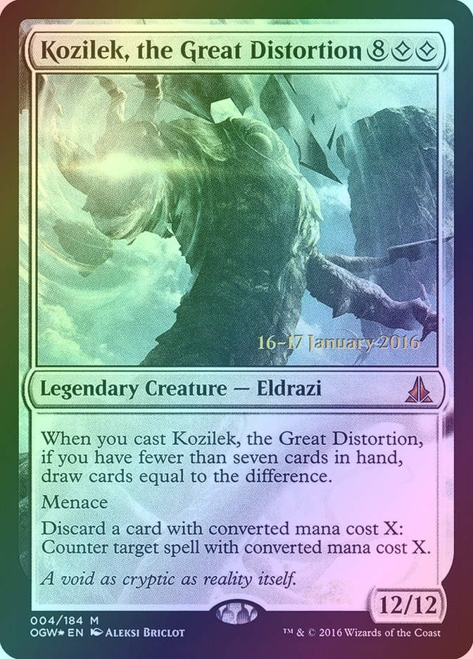 Kozilek, the Great Distortion (POGW) (4s) / Foil