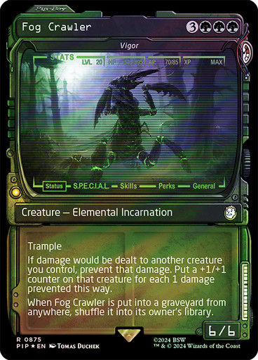 Vigor (pip) (875) / Showcase Surge Foil