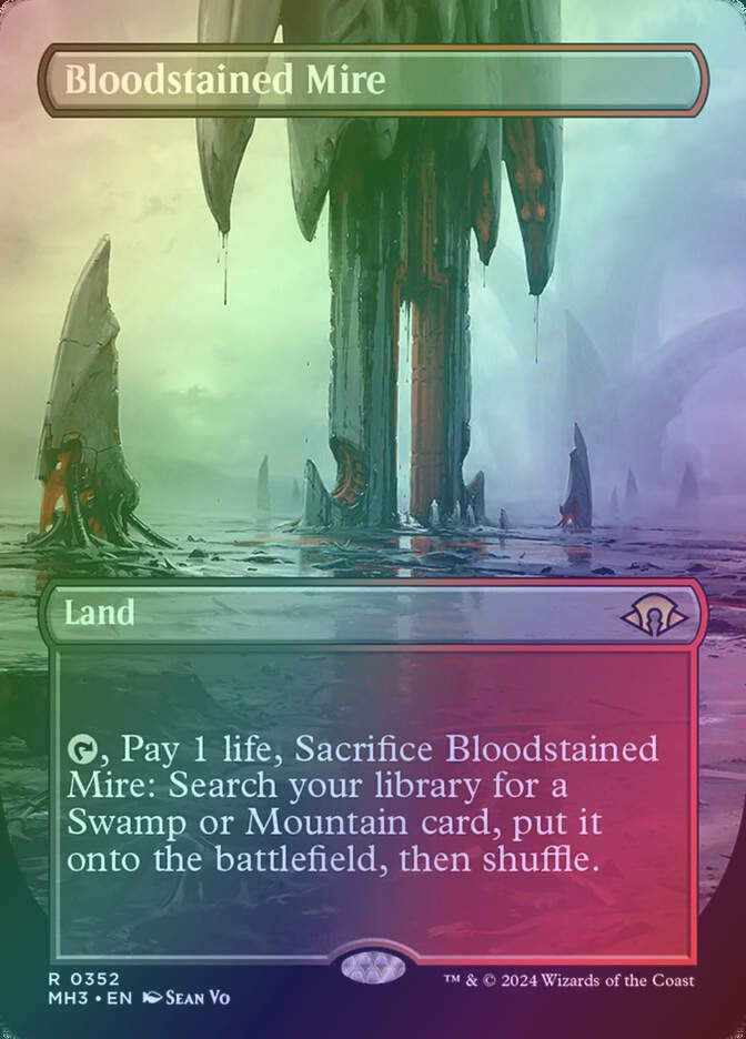 Bloodstained Mire (MH3) (352) / Borderless / Foil