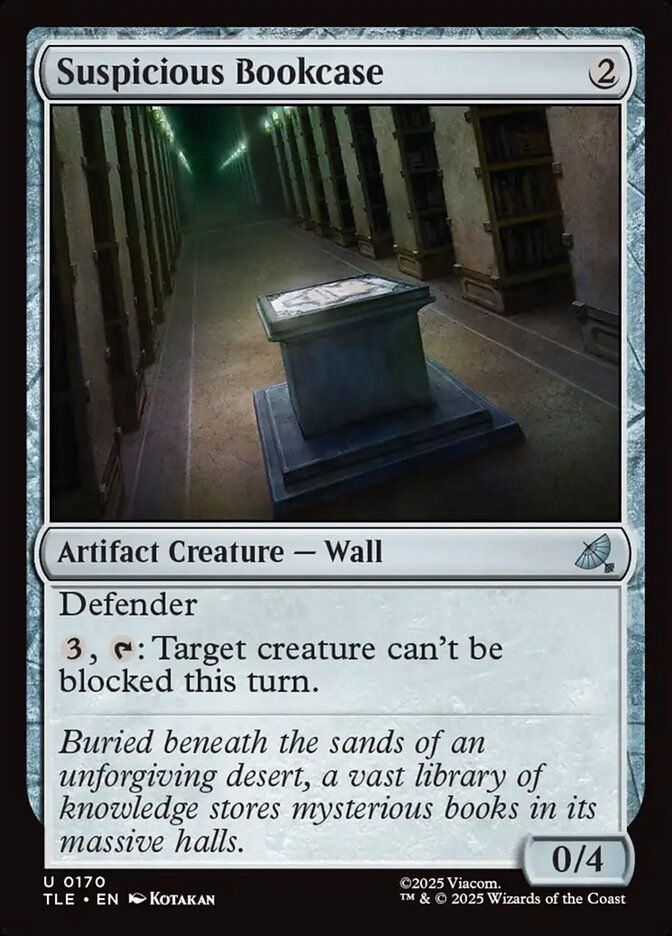 Suspicious Bookcase (TLE) (170)