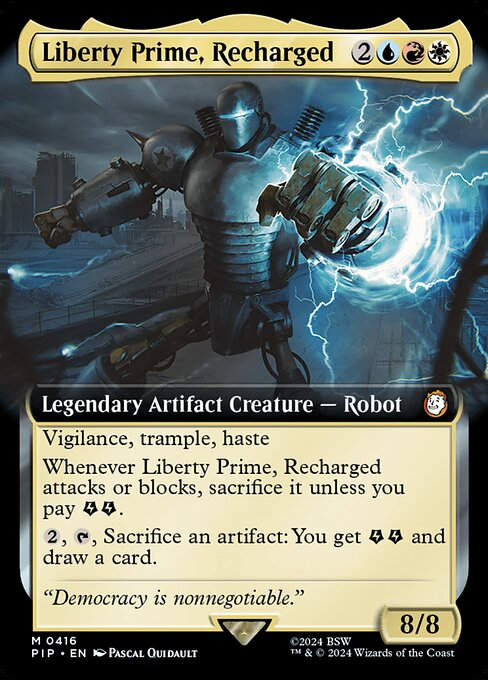 Liberty Prime, Recharged (pip) (416) / Extended Art