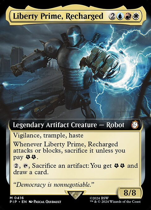 Liberty Prime, Recharged (pip) (416) / Extended Art