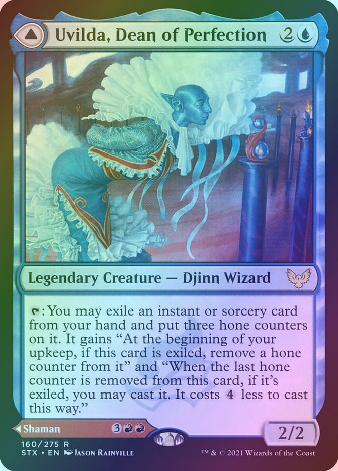 Uvilda, Dean of Perfection // Nassari, Dean of Expression (STX) (160) / Foil — cara 1 de 2