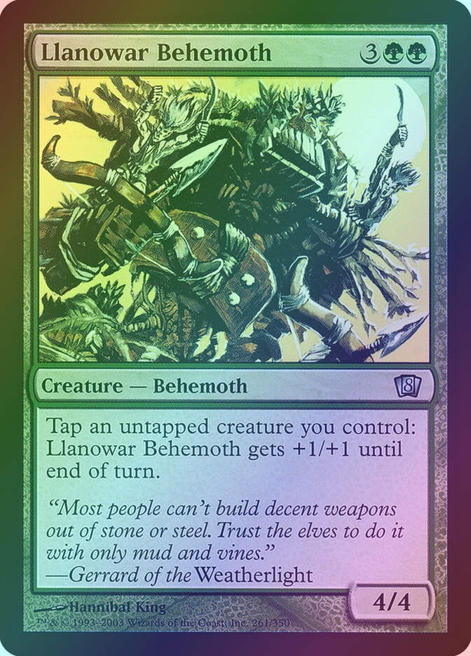 Llanowar Behemoth (8ED) (261★) / Foil
