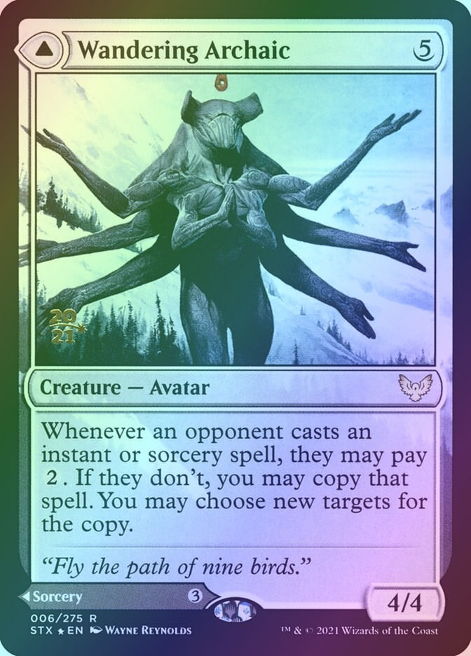 Wandering Archaic // Explore the Vastlands (PSTX) (6s) / Foil — cara 1 de 2