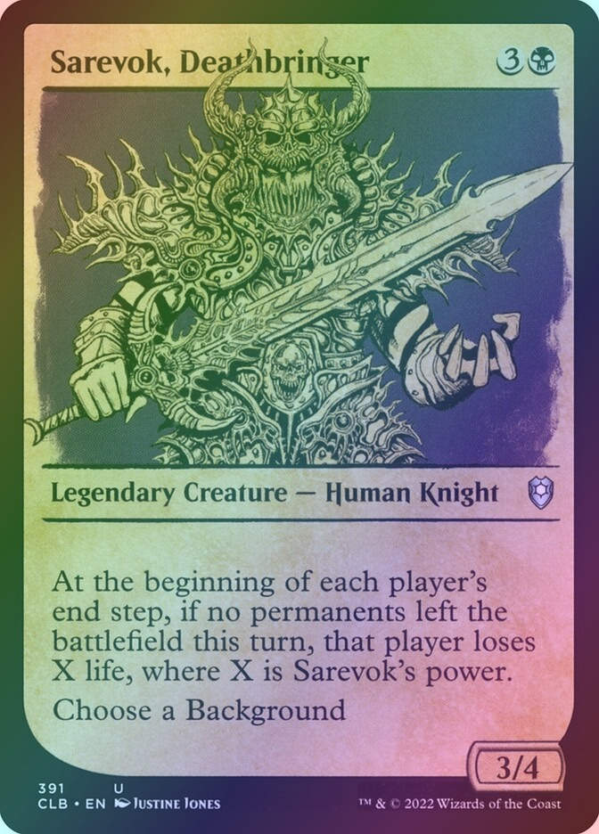 Sarevok, Deathbringer (CLB) (391) / Showcase / Foil