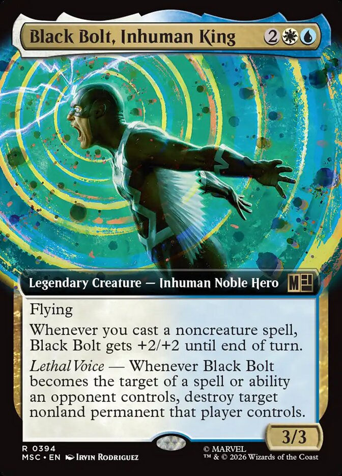 Black Bolt, Inhuman King (MSC) (394) / Extended Art