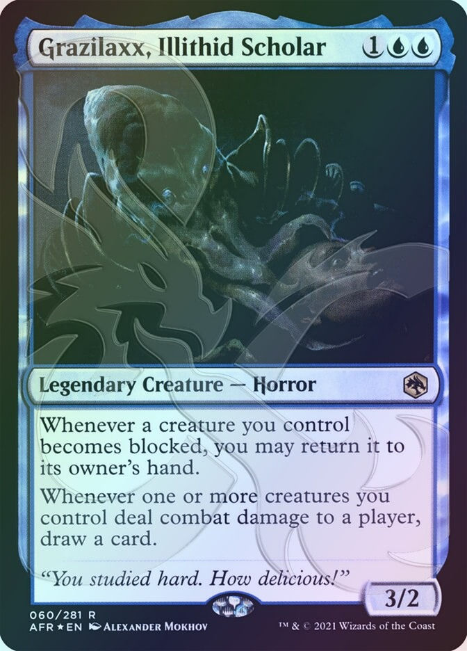 Grazilaxx, Illithid Scholar (PAFR) (60a) / Embossed Foil