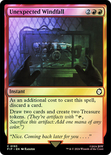 Unexpected Windfall (pip) (193) / Foil