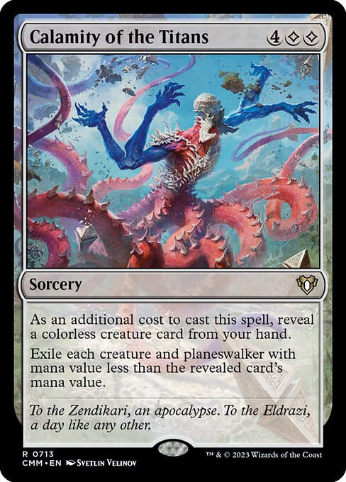 Calamity of the Titans (cmm) (Commander Deck)